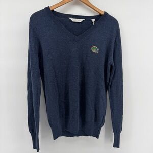 Lady Vesi Florida Gators Sweater Womens M Navy Cotton Merino Wool V-Neck NWT